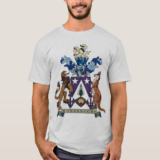 Manteau de l'Île Norfolk de T-shirt de bras (Devant)