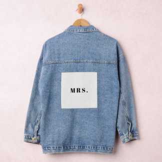 Manteau de mariée en jean
