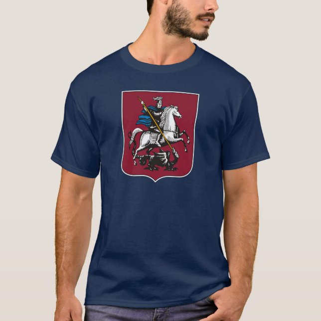 Manteau de Moscou de T-shirt de bras (Devant)