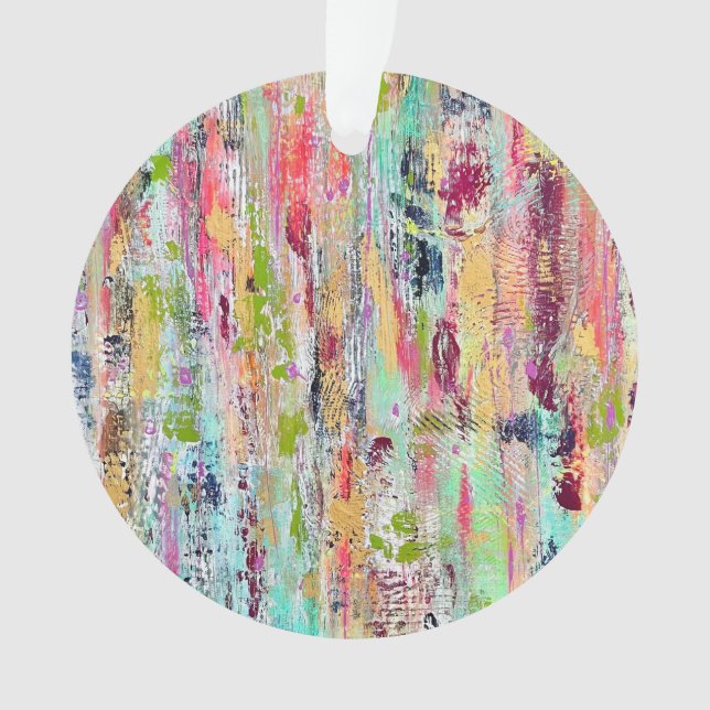 Manteau de plusieurs couleurs Ornement acrylique (devant)