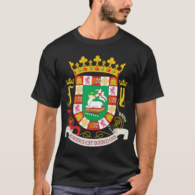 Manteau de Porto Rico de T-shirt de bras (Devant)