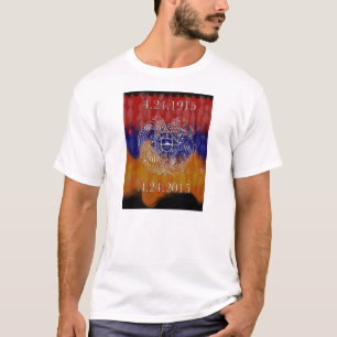 Manteau des bras arménien 100 ans de T-shirt plus