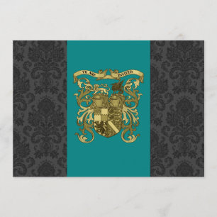 Manteau des bras médiéval épousant des invitations
