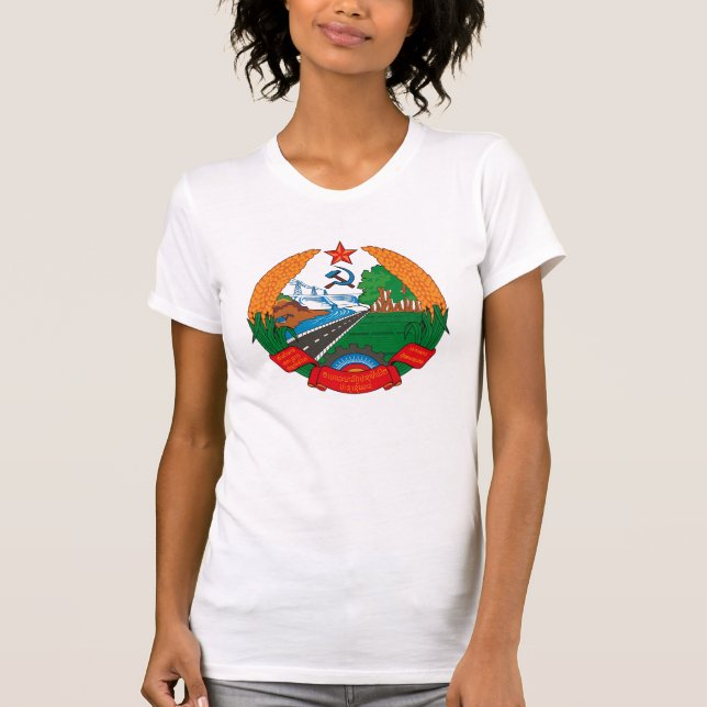 Manteau des Laotiens de T-shirt de bras (Devant)