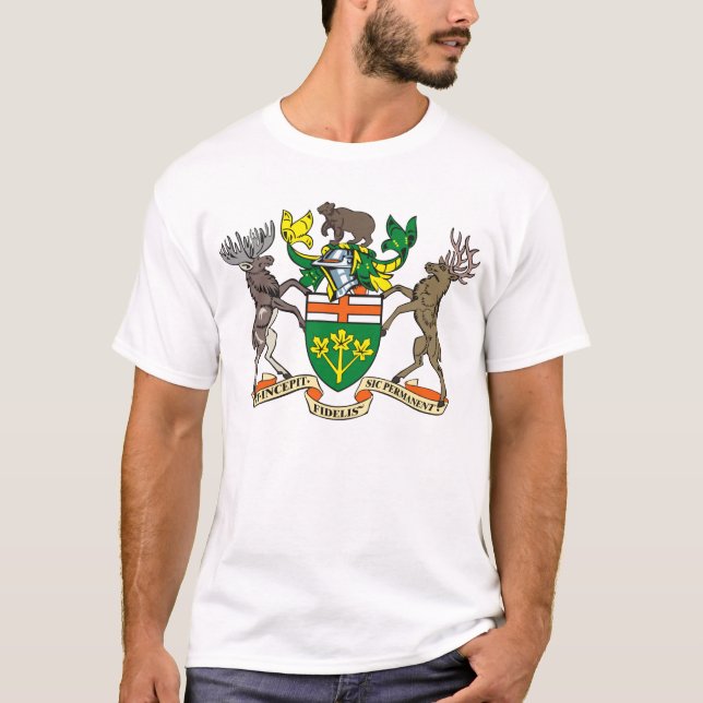 Manteau d'Ontario de T-shirt de bras (Devant)