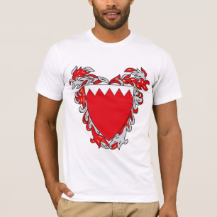 Manteau du Bahrain de T-shirt de bras