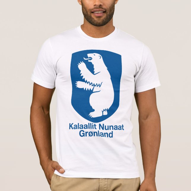 Manteau du Groenland de T-shirt de bras (Devant)