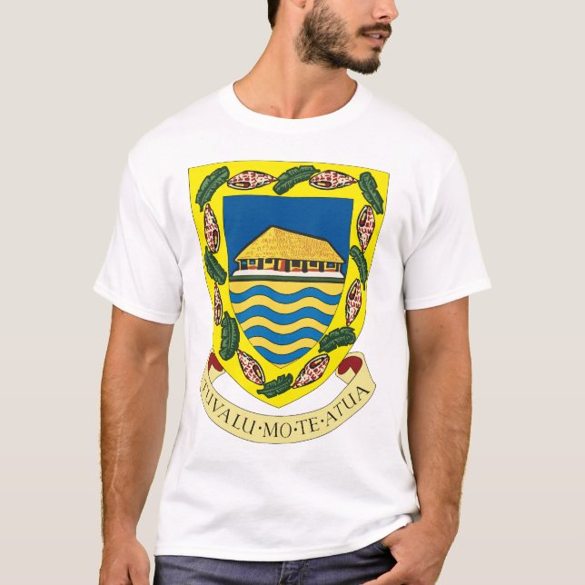Manteau du Tuvalu de T-shirt de bras (Devant)
