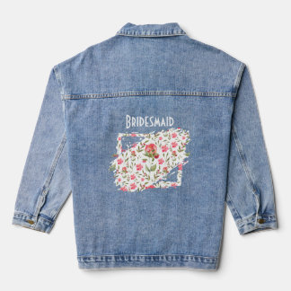 Manteau en denim de demoiselle d'honneur – Patch f