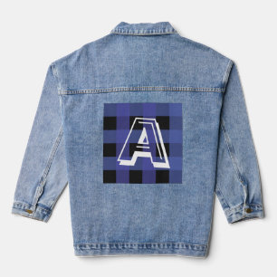 Manteau en denim personnalisé avec monogramme init