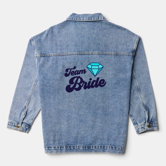 Manteau en jean de l'équipe de la mariée (Verso)