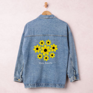 Manteau en jean de mariage de mariée tournesol per