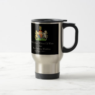 Manteau royal de mariage de tasse de voyage de