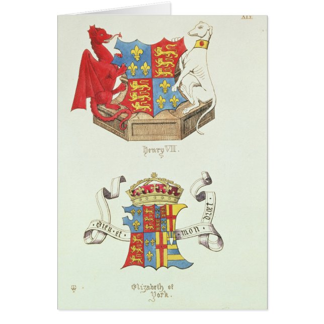 Manteaux des bras de Henry VII et d'Elizabeth de (Devant)