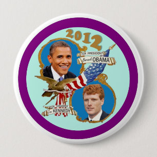 Mantel-Schwanz 2012 Obama Kennedy Button