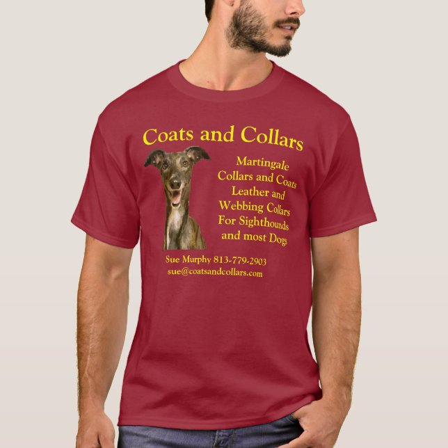 Mäntel und Krägen, Windhund T-Shirt (Vorderseite)