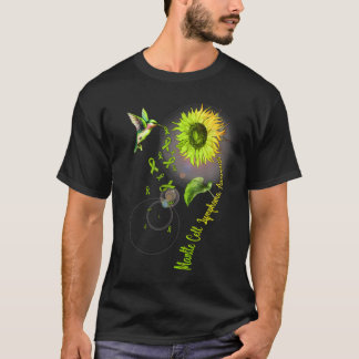 Mantellymphom Sonnenblume Hummingvogel T-Shirt