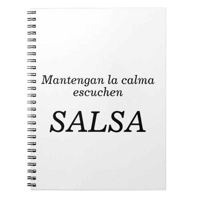 Mantengan la calma notizblock (Vorderseite)