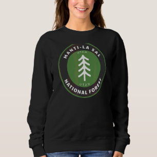 Manti La Sal National Forest Utah Ut Tree Abzeiche Sweatshirt