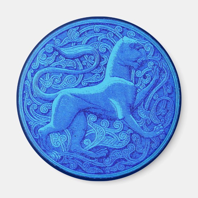 Manticore in blau magnet (Vorne)
