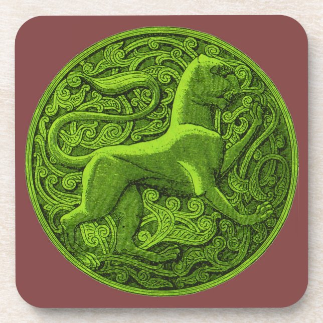 Manticore in grün getränkeuntersetzer (Vorderseite)
