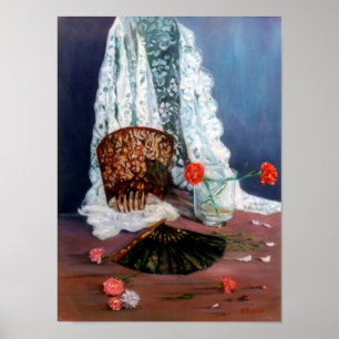 Mantilla española/Spanische Mantilla Poster
