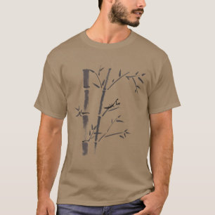 Mantis auf einem Bambus Verlassen T-Shirt