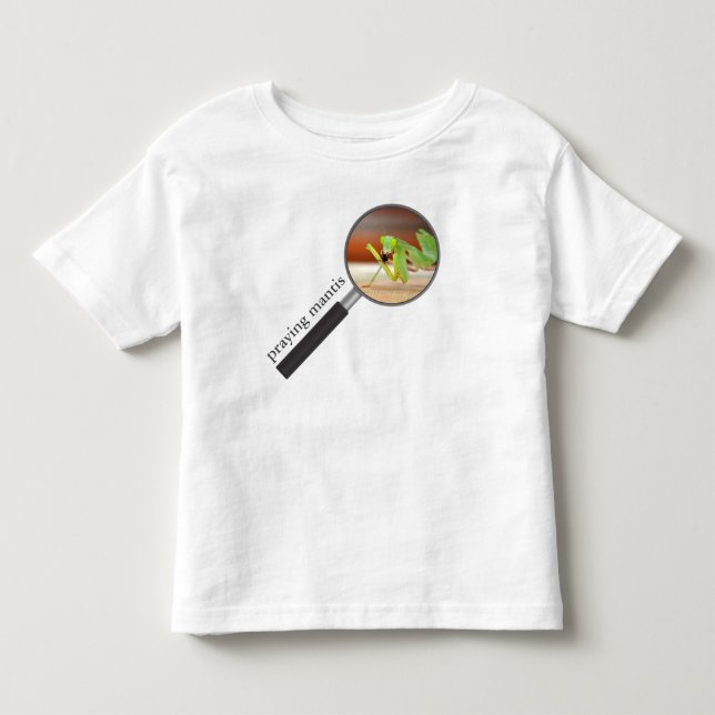 Mantis-Foto beten Kleinkind T-shirt (Vorderseite)