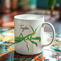 Mantis in Hellgrün Personalisiert beten