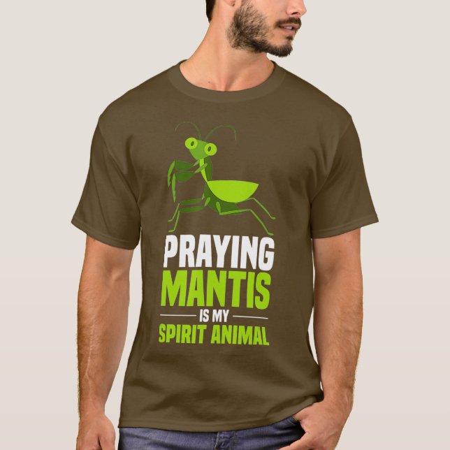 Mantis Shirt mein Geist Tierinsekten beten (Vorderseite)