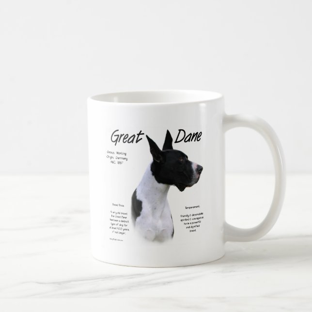 Mantle Great Dane History Design Kaffeetasse (Rechts)