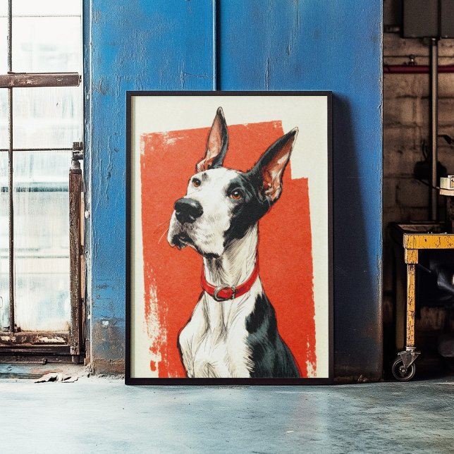 Mantle Great Dane Poster Druck Wandkunst (Von Creator hochgeladen)