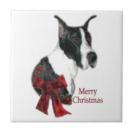 Mantle Great Dane Weihnachten Fliese