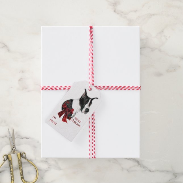 Mantle Great Dane Weihnachten Geschenkanhänger (Mit Garn)