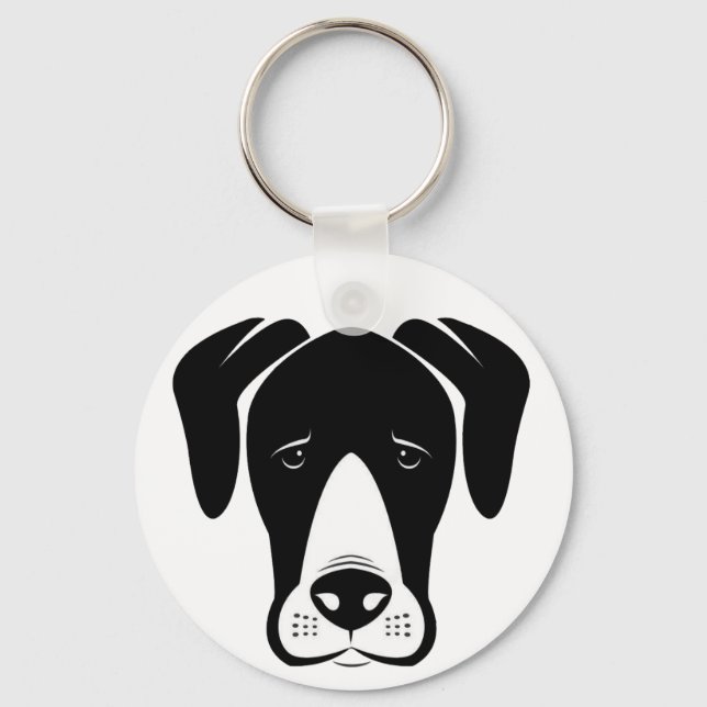 Mantle Great Danes Schlüsselanhänger (Vorderseite)