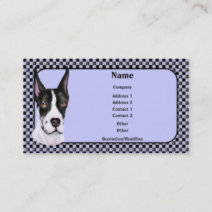 Mantle Pup Great Dane Business Card Visitenkarte