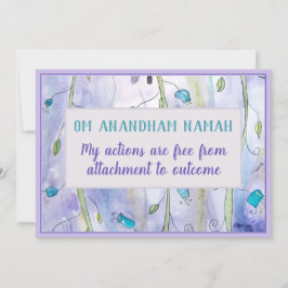 Mantra and Affirmation Meditation Card Einladung
