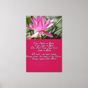 Mantra der Liebe Leinwanddruck