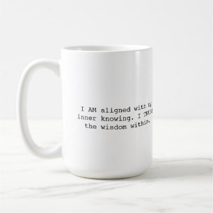 Mantra-Tasse 'Inneres Wissen' mit Gebetsportal Kaffeetasse