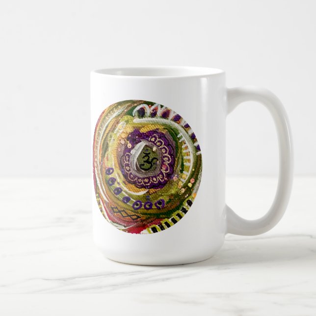 Mantra Tasse mit Gebetsportal - Göttliche Verbindu (Rechts)