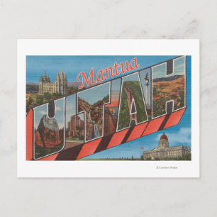 Mantua, UtahLarge Letter ScenesMantua, ABER Postkarte