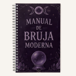 manual de bruja moderna violeta notizbuch