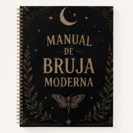 manual de bruja negro notizbuch