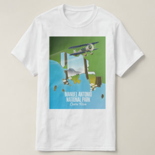 Manuel Antonio Nationalpark, Costa Rica Karte. T-Shirt