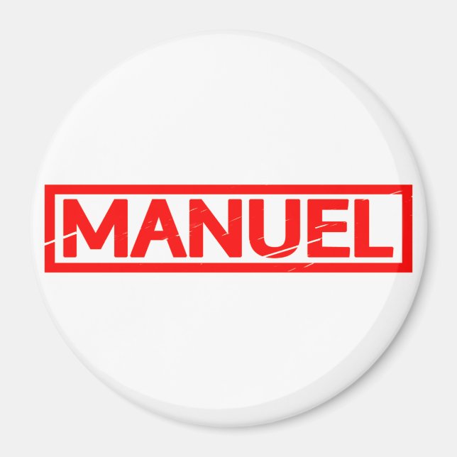 Manuel Briefmarke Magnet (Vorne)