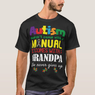Manuelle Opa Puzzle Special Autismus Bewusstsein T-Shirt
