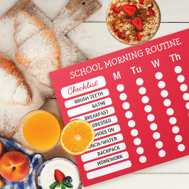 Manuelle Routine-Checkliste Editor benutzerdefinie Notizblock