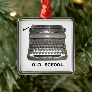 Manuelle Schreibmaschinen-"alte Schul" Verzierung Ornament Aus Metall