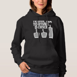 Manuelle Übermittlung 3 Pedale Verkehrsstaus Tortu Hoodie