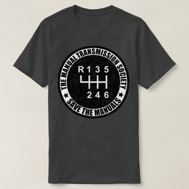 Manuelle Übertragungsgesellschaft Rettete die Hand T-Shirt (Design vorne)